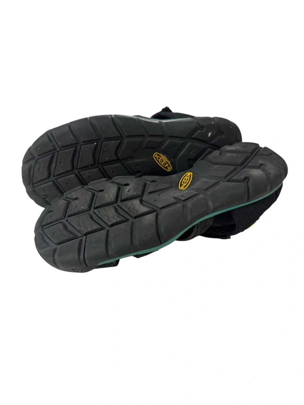 Keen Black and Teal Men's Closed-Toe Sport Sandals